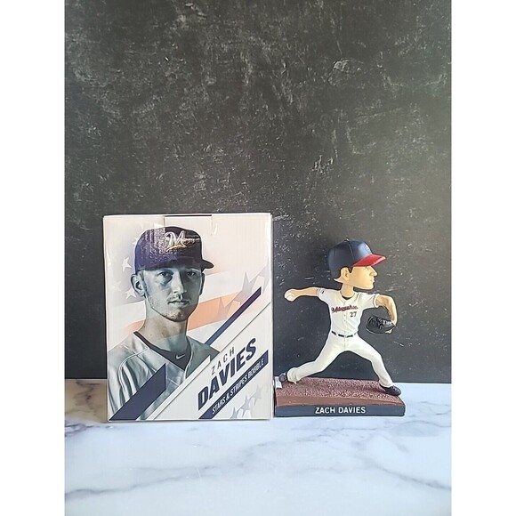 2017 Milwaukee Brewers Arizona Diamondbacks ZACH DAVIES #27 Bobblehead Pitcher - Picture 2 of 10